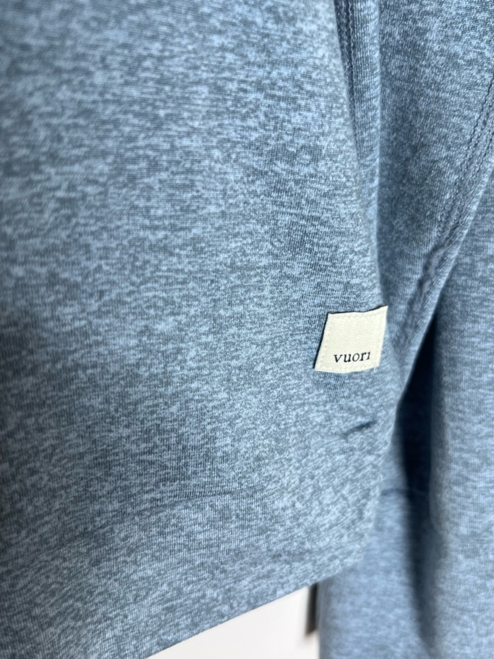 Vuori Halo Essential Hoodie Pullover Sweater Heather Blue Sz S - Picture 3 of 6